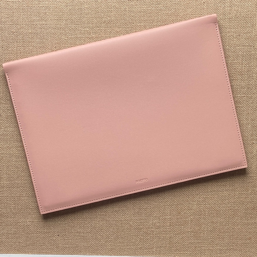 Poketo Large 13” Minimalist Folio Blush